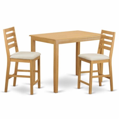 Counter Height Table & 2 Chairs Oak, 1 Kroger