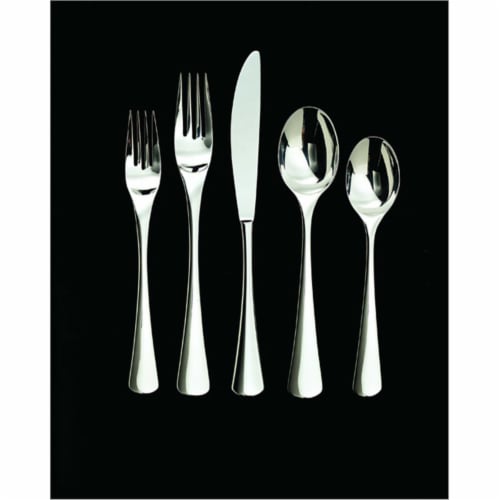 Mariko 5 Piece Place Setting - 18-10 Stainless - Mirror Finish Perspective: front
