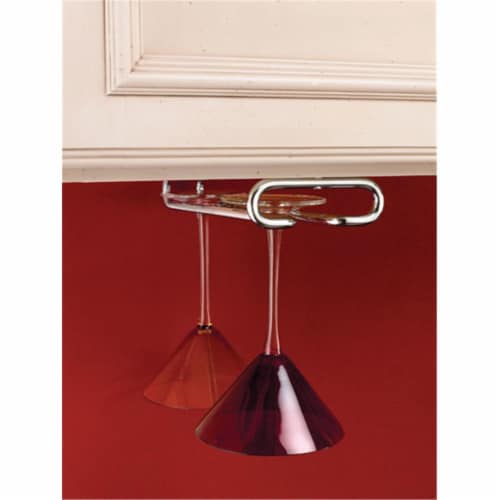 18 ft. D Single Stemware Rack-Chrome Perspective: front
