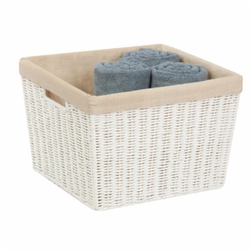 Small Wicker Baskets for Organizing, Recycled Paper Rope Storage