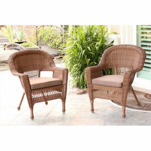 Honey Rattan & Wicker Rocker Chair 2-Pack 