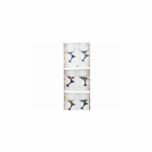 Martini Wine Charm Set, 48 Piece -Pack of 48 Perspective: front