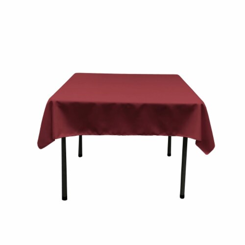 58 in. x 58 in. Cranberry Polyester Poplin Square Tablecloth 58 in. x 58 in. Cranberry Polyester Poplin Square Tablecloth