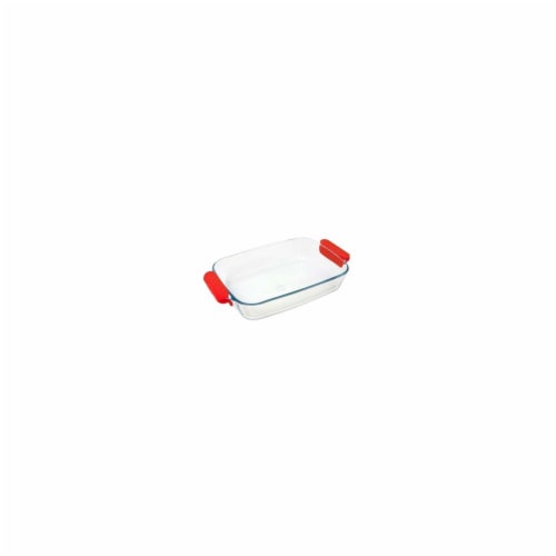 Lancaster Colony  Prediletta Medium 2.8 qt. Rectangular Roaster with Silicone Handles Perspective: front