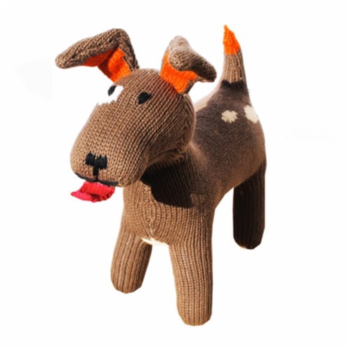 Knit Dog, 10 in. Toy Perspective: front