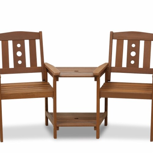 Tioman Outdoor Hardwood Jack & Jill Chair Set, 1 Kroger