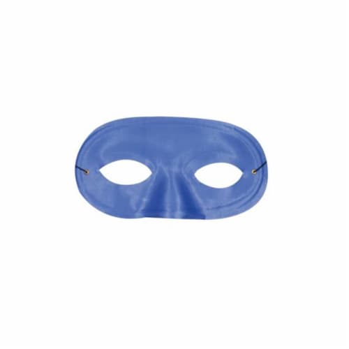 Half Domino Mask Blue Perspective: front