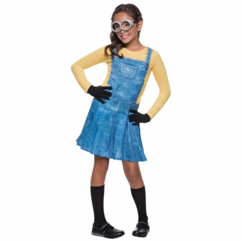 Minion Child Female Costume, Small Perspective: front