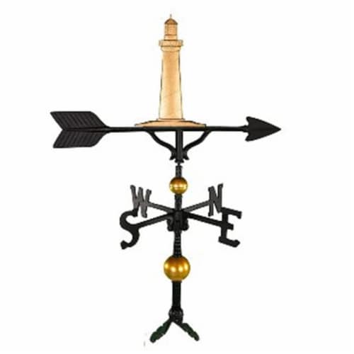 300 Series 32 In. Deluxe Gold Cape Cod Lighthouse Weathervane Perspective: front