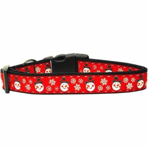 Snowmen Dog Collar Large Perspective: front