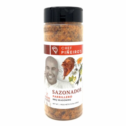 Chef Piñeiro's BBQ Seasoning From Puerto Rico, Sazonador Parrillero, 10.5 Ounces Perspective: front