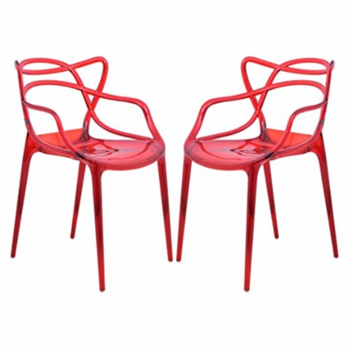 LeisureMod Milan Modern Wire Design Chair Set of 2 1 Ralphs