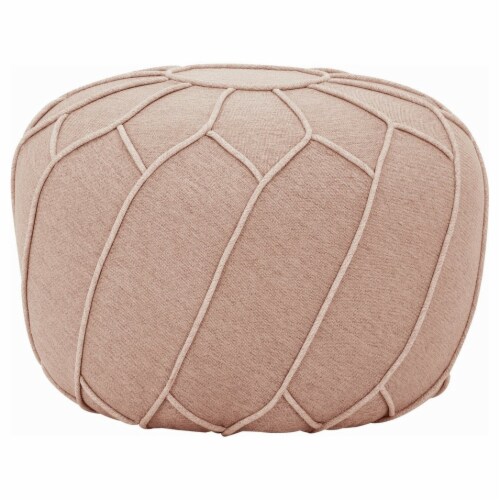 Saturn Ottoman/Pouf - Oak Brown Perspective: front