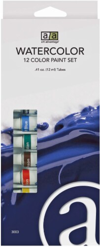 Art Advantage 12 Color Watercolor Paint Set Perspective: front