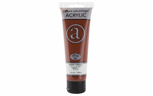 Art Advantage® Acrylic Paint Tube - Burnt Sienna Perspective: front