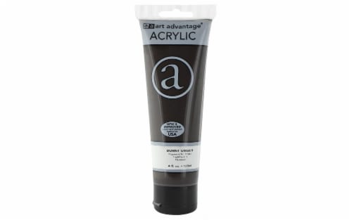 Art Advantage Acrylic Paint 4oz Burnt Umber Perspective: front