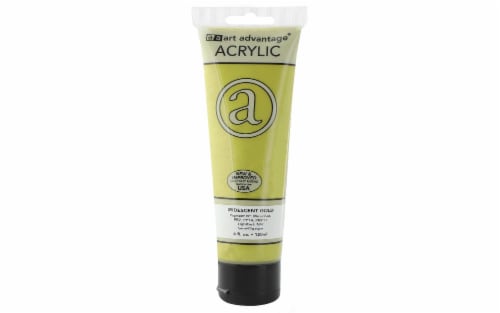 Art Advantage® Acrylic Paint Tube - Iridescent Gold Perspective: front
