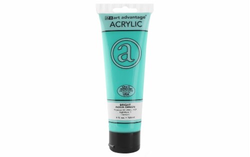 Art Advantage Acrylic Paint Tube - Bright Aqua Green Perspective: front