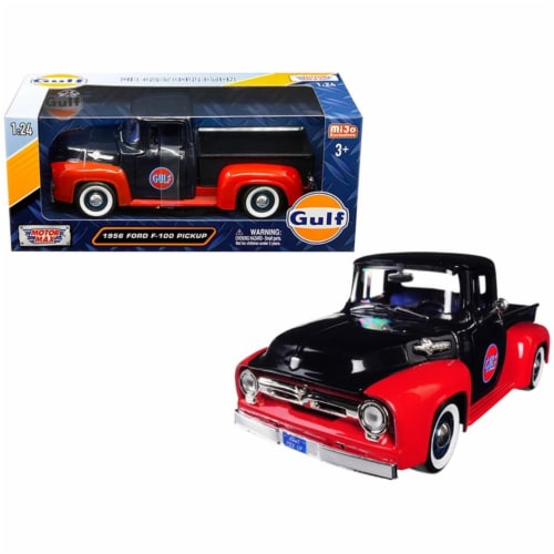 Motormax 79647 1956 Ford F 100 Pickup Truck Gulf Dark Blue Red 1 by 24 Die Cast Model Cars 1 Fry s Food Stores