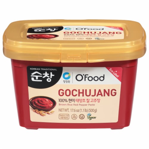 O'Food Gochujang Brown Rice Red Pepper Paste Perspective: front