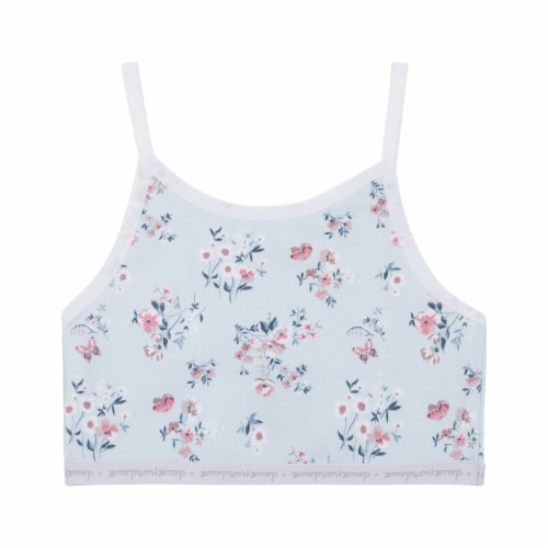 Printed Crop Top Flower Pastel Blue, 2/3 - Fry's Food Stores