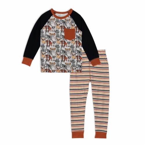 Organic Cotton Two Piece Pajama Set Christmas Dog Organic Cotton Two Piece Pajama Set Christmas Dog