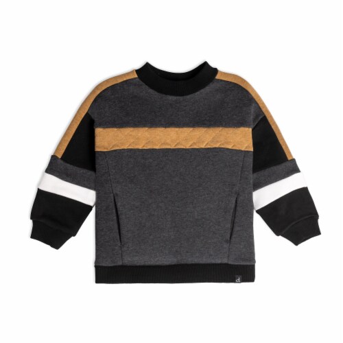 Colorblock Fleece Top Perspective: front