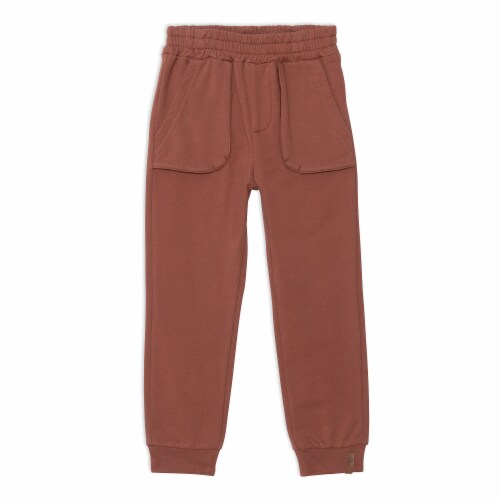 Fleece Sweatpants Mocha Brown Perspective: front