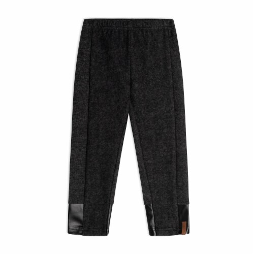 Cut And Sew Leggings Dark Heather Grey Perspective: front