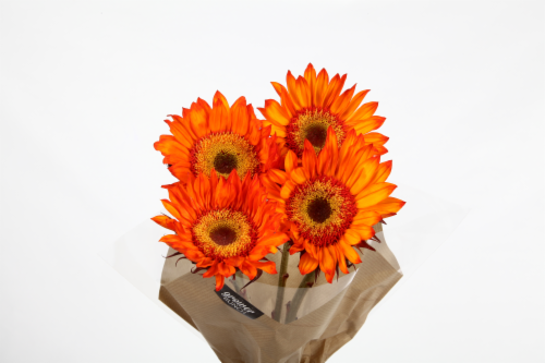 Orange Sunflower Bouquet Perspective: front