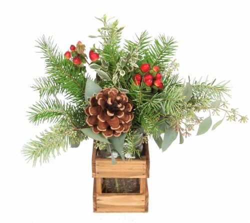 Seasons Greetings Arrangement Perspective: front