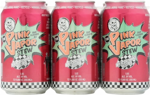 Ska Brewing Co. Pink Vapor Stew Sour Flavored Ale Perspective: front