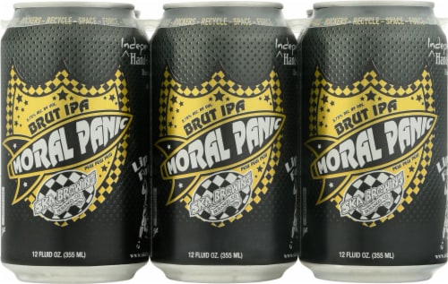 Ska Brewing Co. Moral Panic Brut IPA Beer Perspective: front