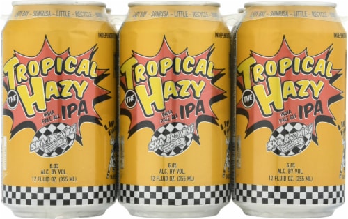 Ska Brewing Co. Tropical Hazy IPA Beer Perspective: front
