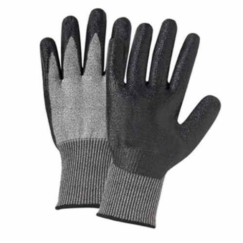 PosiGrip™ Black Nitrile Dipped Glove Perspective: front