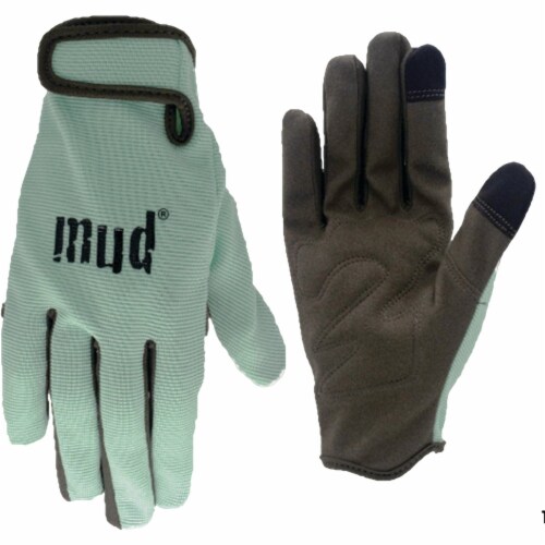 Mud® Women's Small/Medium Synthetic Leather Mint Garden Glove Perspective: front