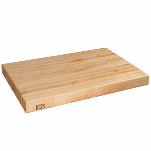 John Boos Reversible 30 Inch Wide Flat Edge Grain Cutting Board, Maple Wood Perspective: front