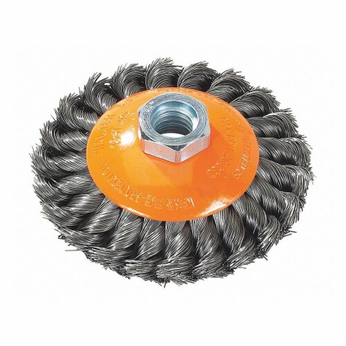 Walter Surface Technologies Cup Brush,0.015  Dia.,20,000 RPM  13H404 Perspective: front