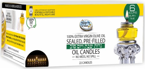 Ner Yeshuois Olive Oil Candles Perspective: front