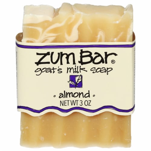 Zum Bar® Almond Goat's Milk Bar Soap Perspective: front