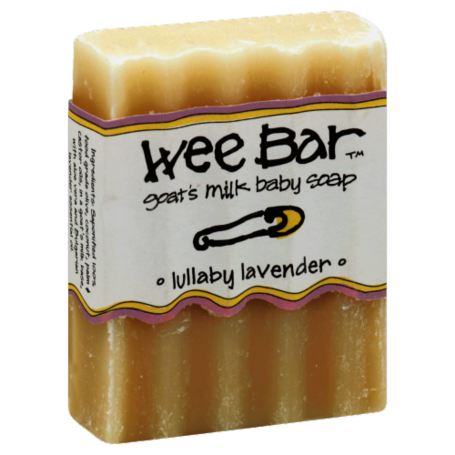Wee Bar Lullaby Lavender Goat's Milk Baby Soap Perspective: front