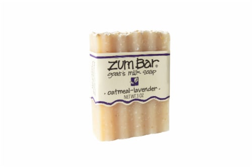 Zum Oatmeal-Lavender Goat's Milk Bar Soap Perspective: front