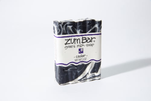 Zum Bar® Cedar Goat's Milk Bar Soap Perspective: front