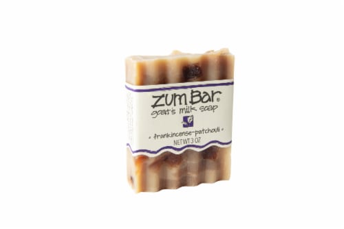Zum Bar Frankincense Patchouli Goats's Milk Soap Perspective: front