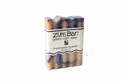 Zum Bar® Frankincense Lavender Goat's Milk Soap Perspective: front