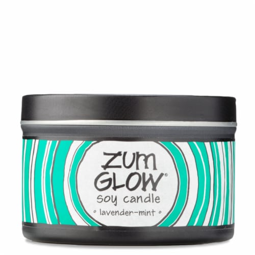 Zum Glow® Lavender-Mint Soy Candle Perspective: front