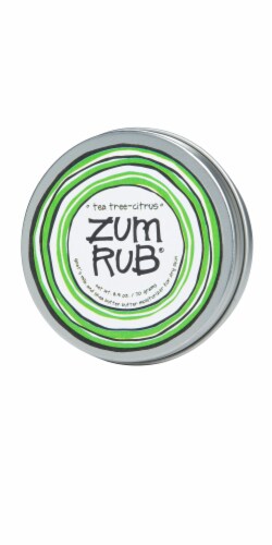 Zum Tea Tree Citrus Rub Perspective: front