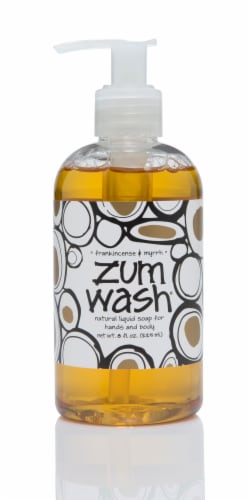 Zum Wash Frankincense & Myrrh Natural Hand & Body Liquid Soap Perspective: front