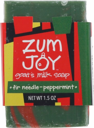 Zum Joy™ Fir Needle-Peppermint Goat's Milk Mini Bar Soap Perspective: front