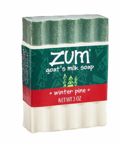 Zum® Goat's Milk Winter Pine Soap Bar Perspective: front